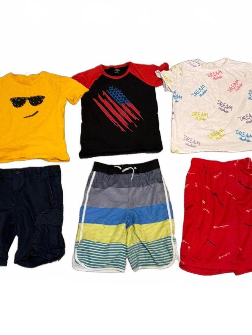 Kids Boys Large 3 Outfits Lot - includes SHEIN, kidpik, Champion,